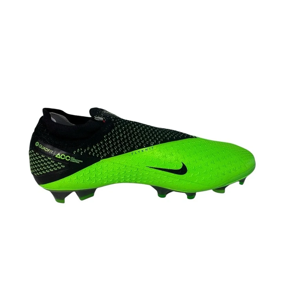 Nike Phantom VSN 2 Elite DF FG ACC Gost Black Platinum Green  CD4161-036 Size 10
